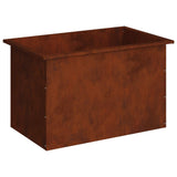 Garden Planter with LED Rusty 50 x 80 x 48 cm Weathering Steel