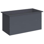 Garden Planter with LED Antracite 50 x 100 x 48 cm Steel