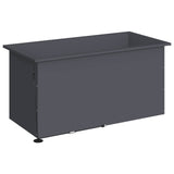 Garden Planter with LED Antracite 50 x 100 x 48 cm Steel