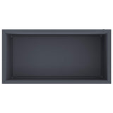 Garden Planter with LED 2 pcs Antracite 50 x 100 x 48 cm Steel