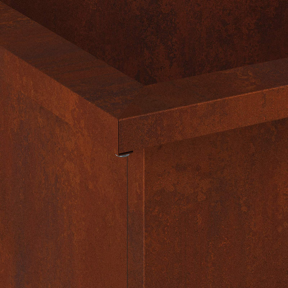 Garden Planter with LED 2 pcs Rusty 50 x 100 x 48 cm