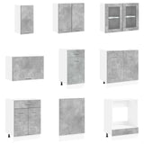 Kitchen Unit Lyon 8 pcs Engineered Wood - Top-Down View