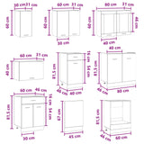 Kitchen Unit Lyon 8 pcs Engineered Wood - Extra Image