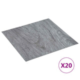 Self-adhesive Flooring Planks 30.5 x 30.5 cm 20 pcs PVC - Front View