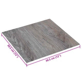 Self-adhesive Flooring Planks 30.5 x 30.5 cm 20 pcs PVC - Close-Up Angle