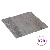 Self-adhesive Flooring Planks 30.5 x 30.5 cm 20 pcs PVC - Front View