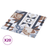 Self-adhesive Flooring Planks 30.5 x 30.5 cm 20 pcs PVC - Front View