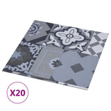 Self-adhesive Flooring Planks 30.5 x 30.5 cm 20 pcs PVC - Front View