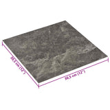 Self-adhesive Flooring Planks 30.5 x 30.5 cm 20 pcs PVC - Rear View