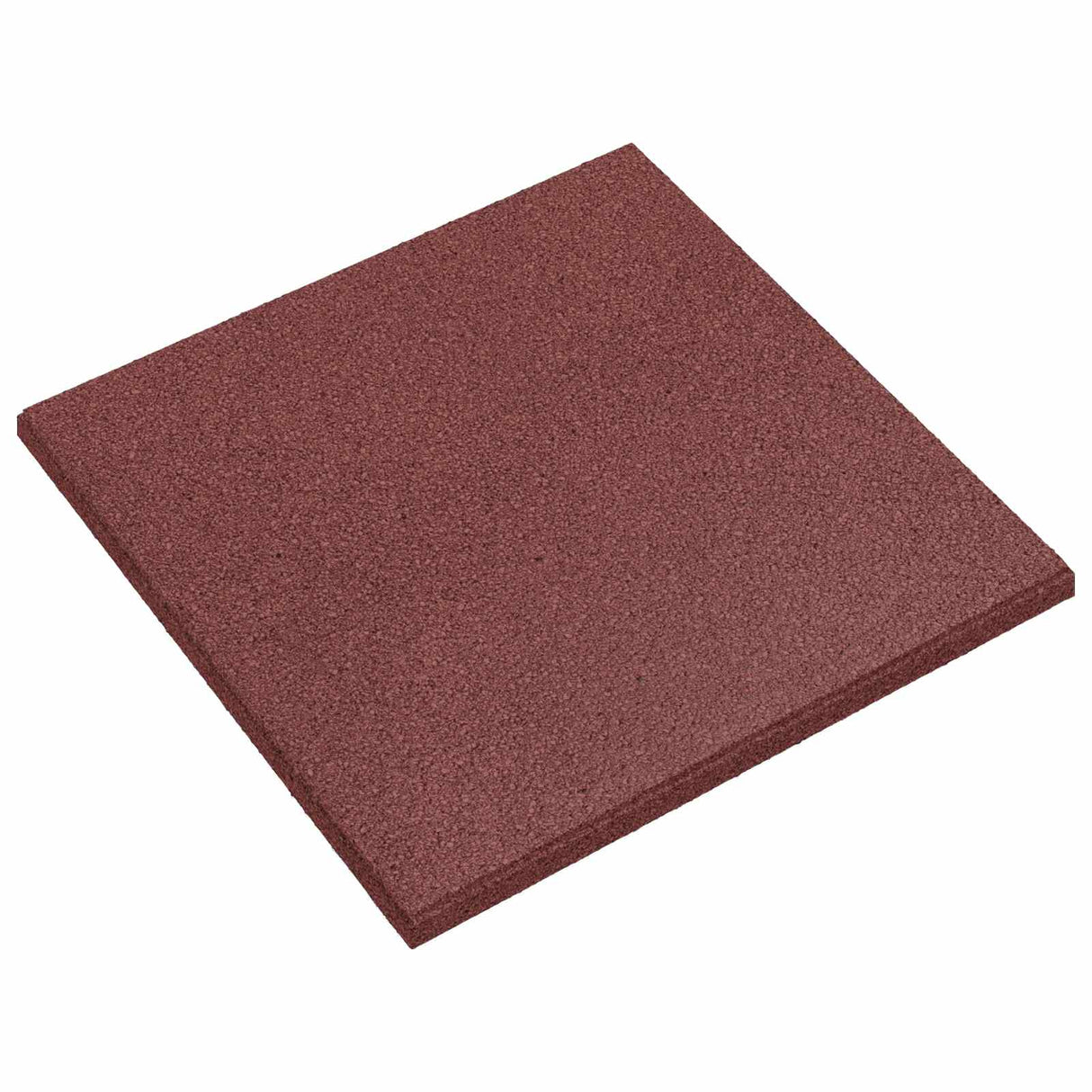 Fall Protection Tiles 6 pcs Red 50 x 50 cm Rubber