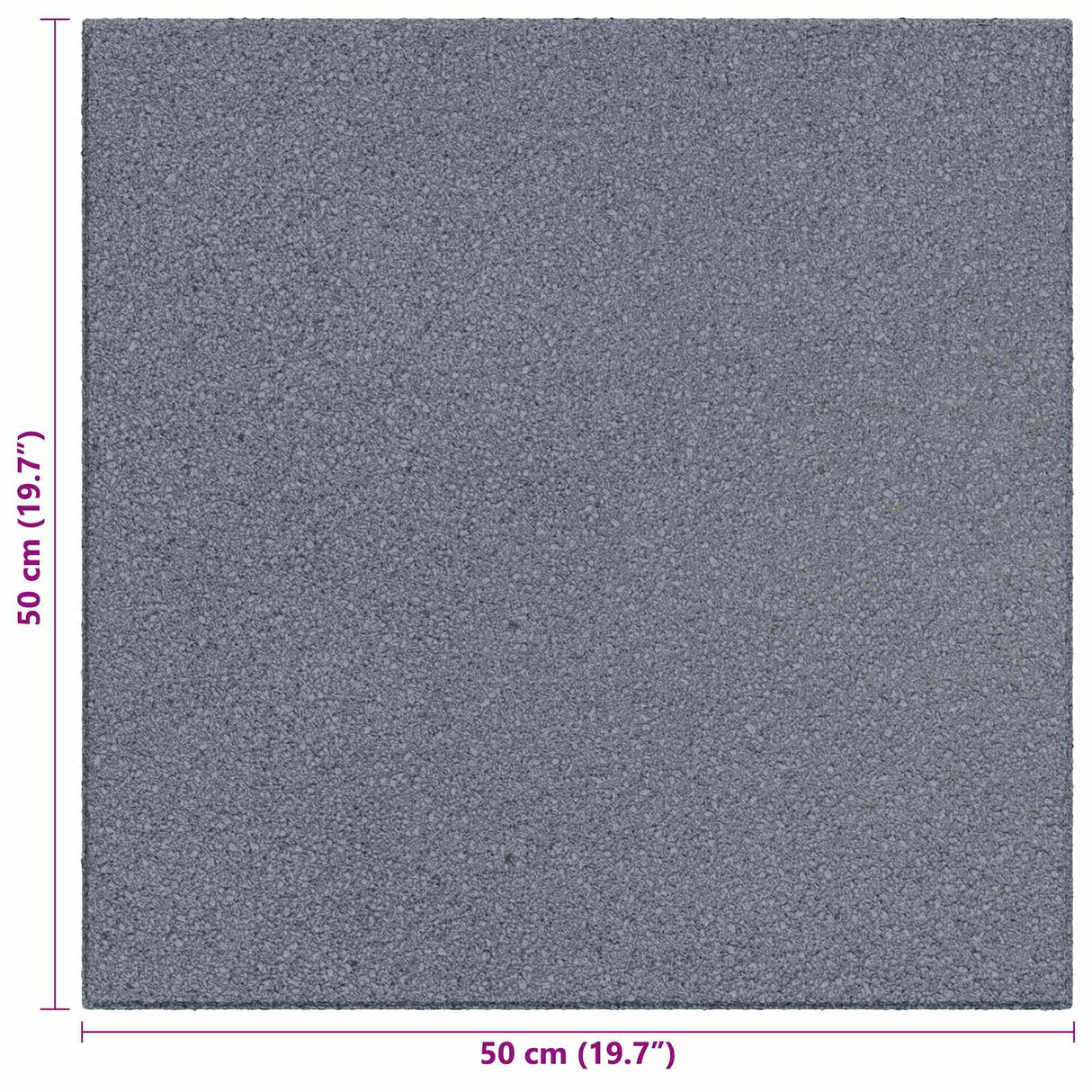Fall Protection Tiles 6 pcs Grey 50 x 50 cm Rubber