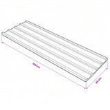 Roof Panel 12 pcs Grey 129 x 45 cm Galvanised steel