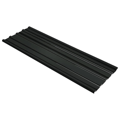 Roof Panel 12 pcs Anthracite 129 x 45 cm Galvanised steel
