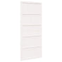 Barn Door 100 x 2,5 x 208 cm Solid Pine Wood White