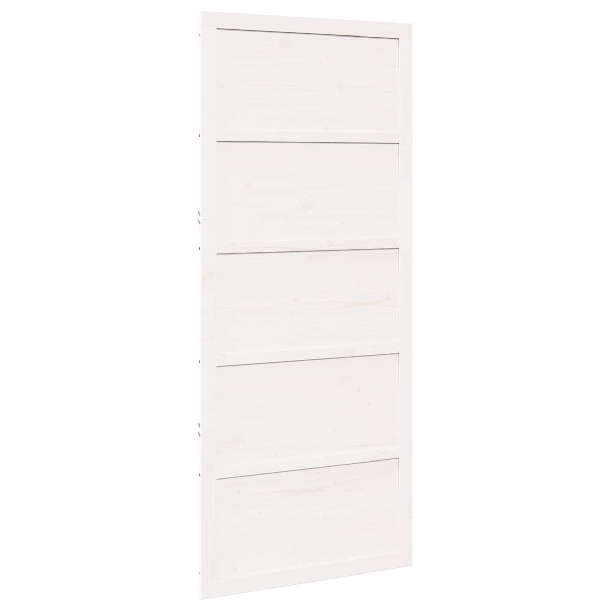 Barn Door White 90 x 2,5 x 208 cm Solid Pine Wood