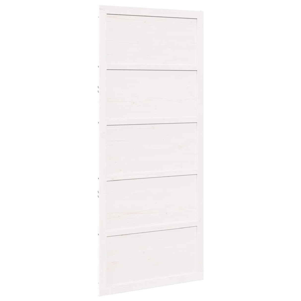 Barn Door White 90 x 2,5 x 208 cm Solid Pine Wood