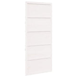 Barn Door White 90 x 2,5 x 208 cm Solid Pine Wood