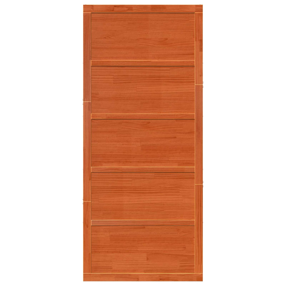 Barn Door Wax Brown 90 x 2,5 x 208 cm Solid Pine Wood