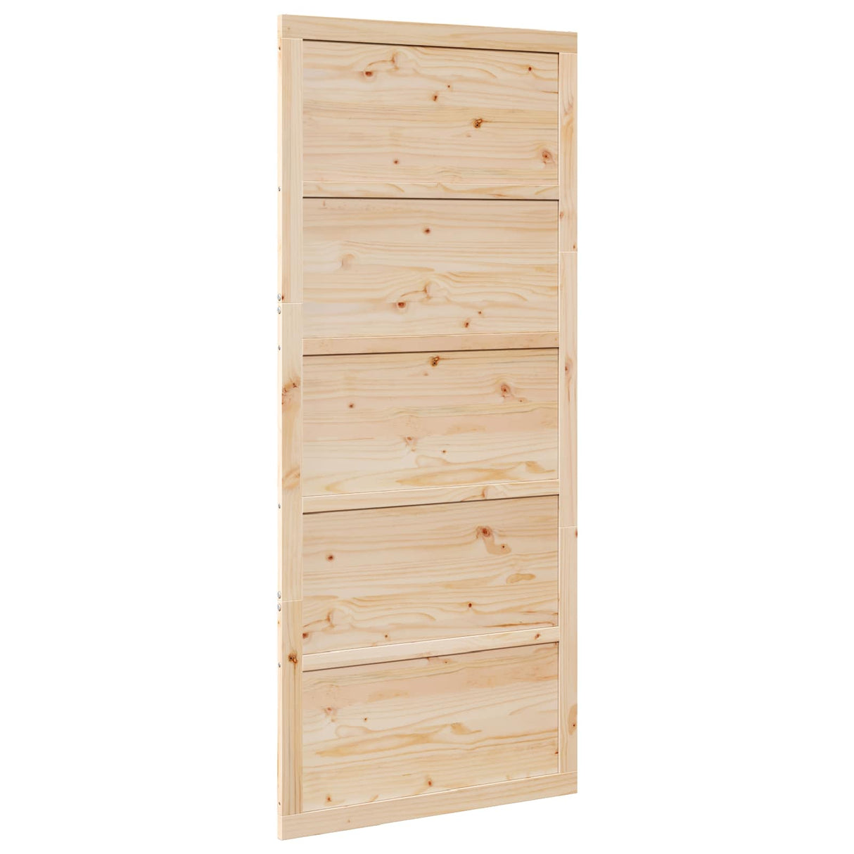 Barn Door Natural 80 x 2,5 x 208 cm Solid Pine Wood