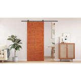 Barn Door Wax brown 90 x 2,5 x 208 cm Solid Pine Wood