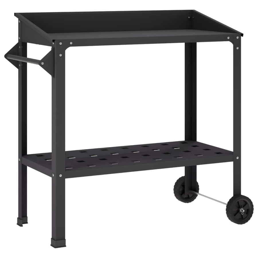 Potting Table with Wheels 96 x 50 x 89 cm Cold-rolled Steel