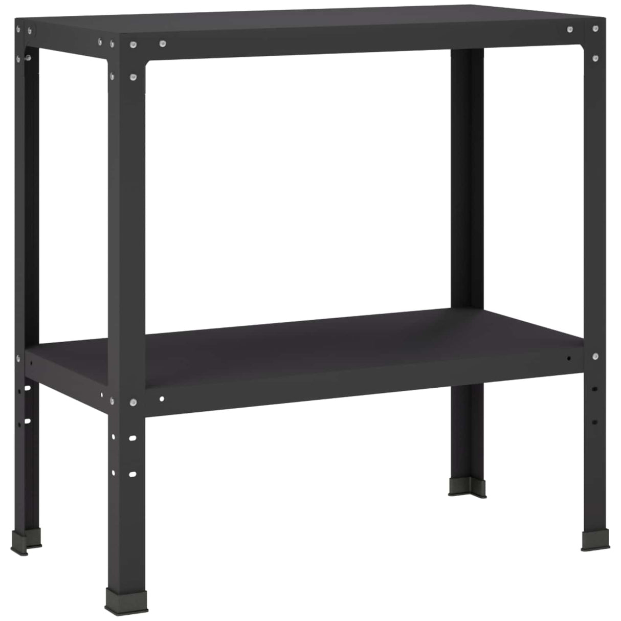 Potting Table 100 x 40 x 80 cm Powder-Coated Steel Black