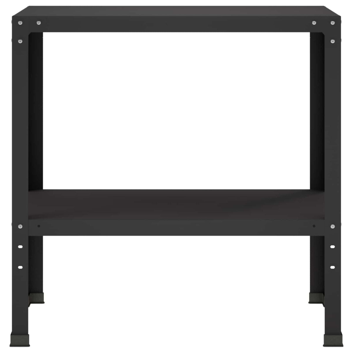 Potting Table 100 x 40 x 80 cm Powder-Coated Steel Black