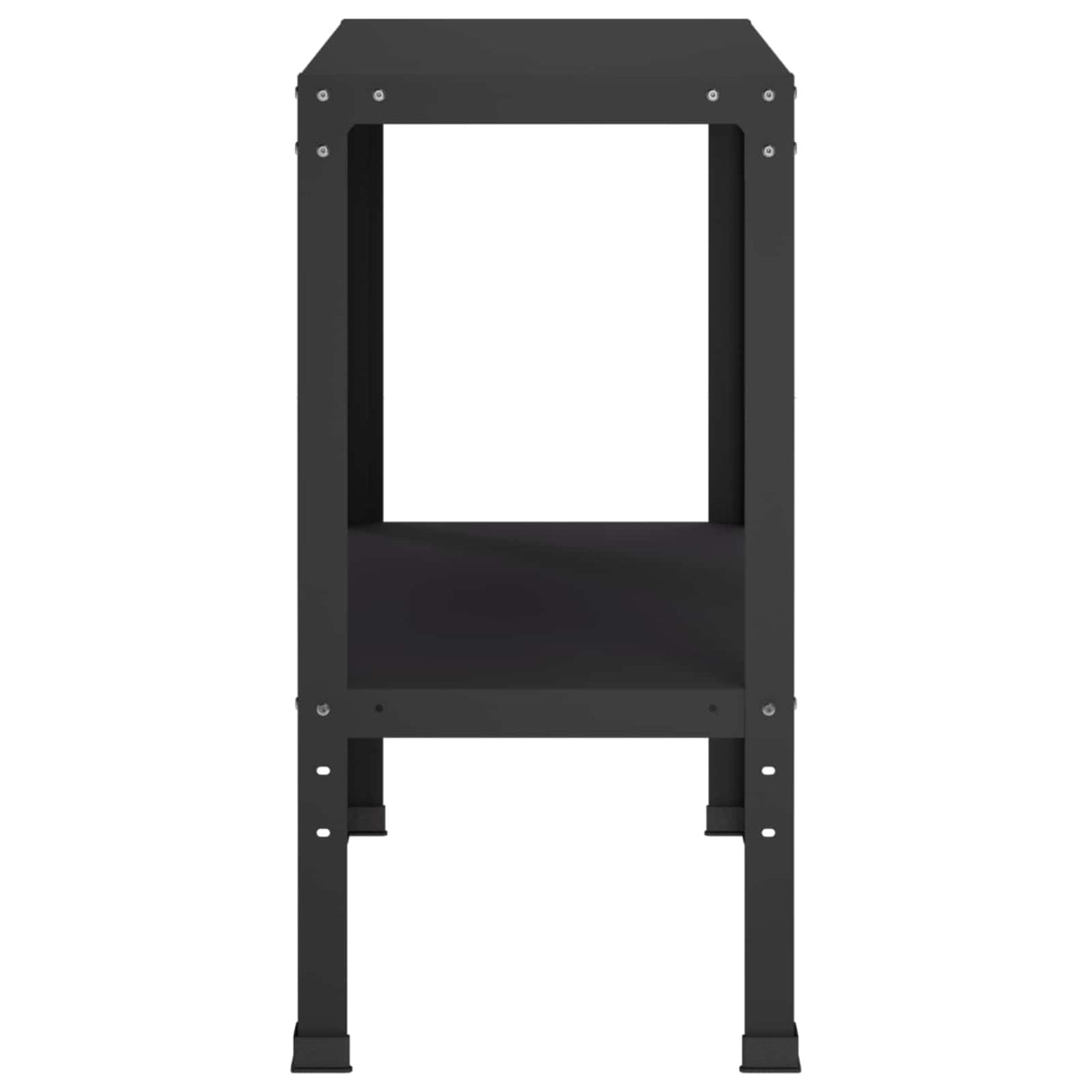 Potting Table 80 x 40 x 80 cm Powder-Coated Steel Black