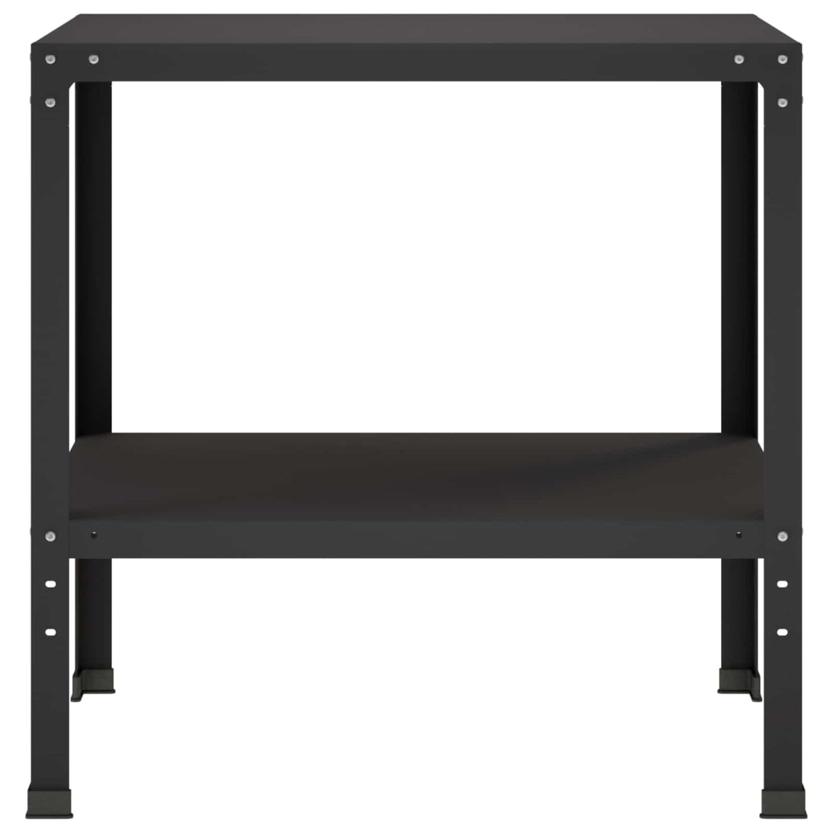 Potting Table 100 x 50 x 80 cm Powder-Coated Steel Black