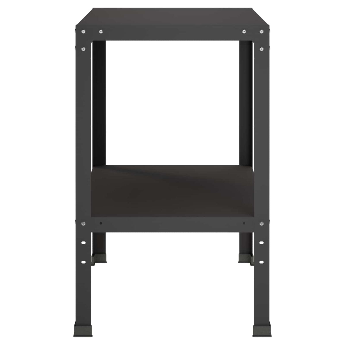 Potting Table 100 x 50 x 80 cm Powder-Coated Steel Black
