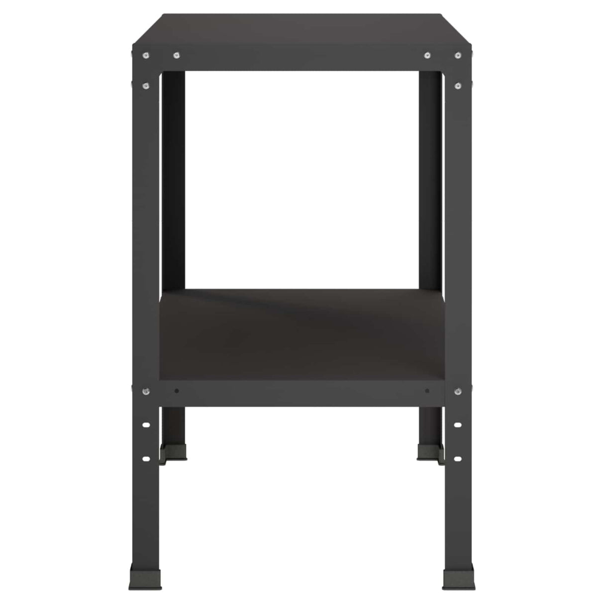 Potting Table 80 x 50 x 80 cm Powder-Coated Steel Black