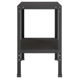 Potting Table 80 x 50 x 80 cm Powder-Coated Steel Black