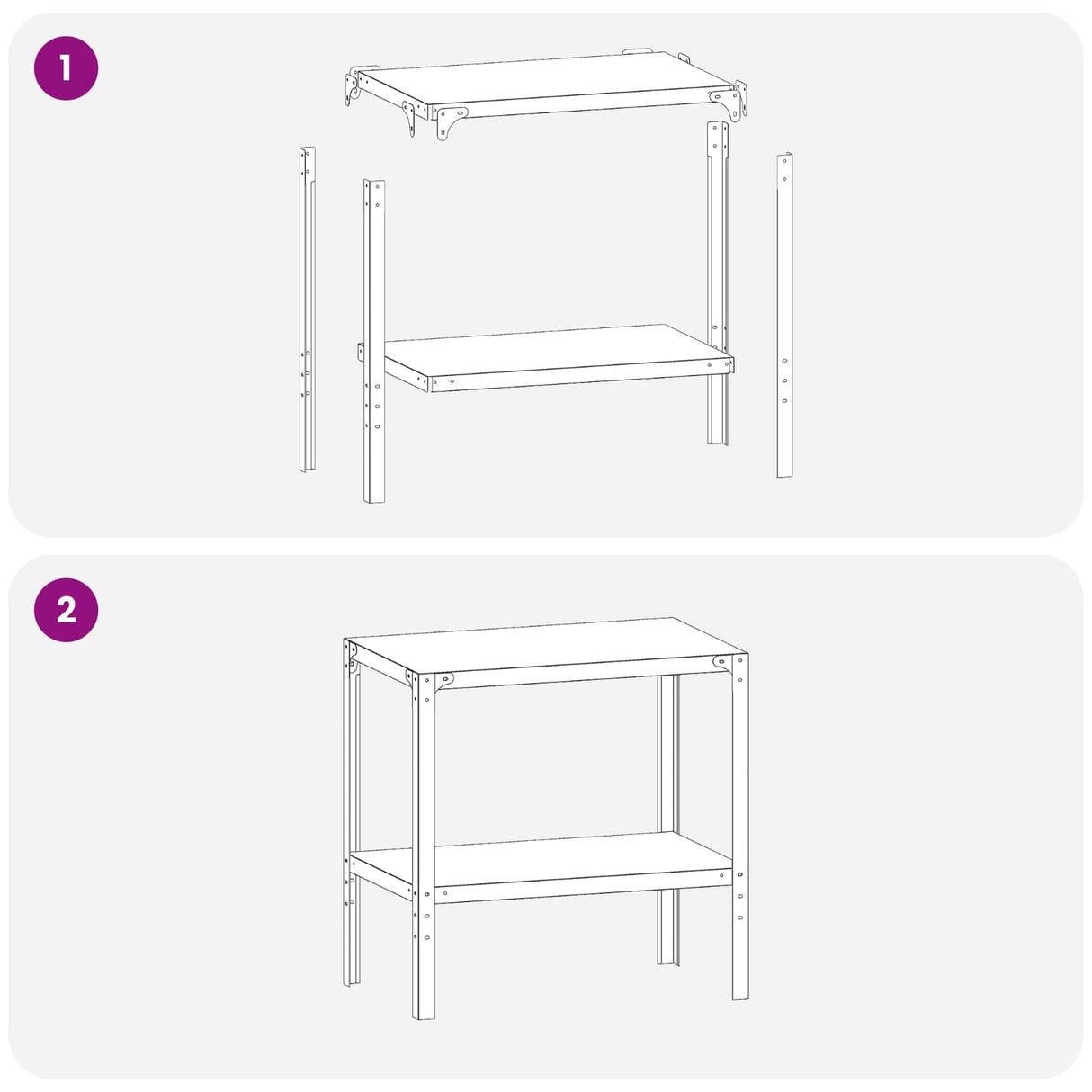 Potting Table 60 x 50 x 80 cm Powder-Coated Steel Black