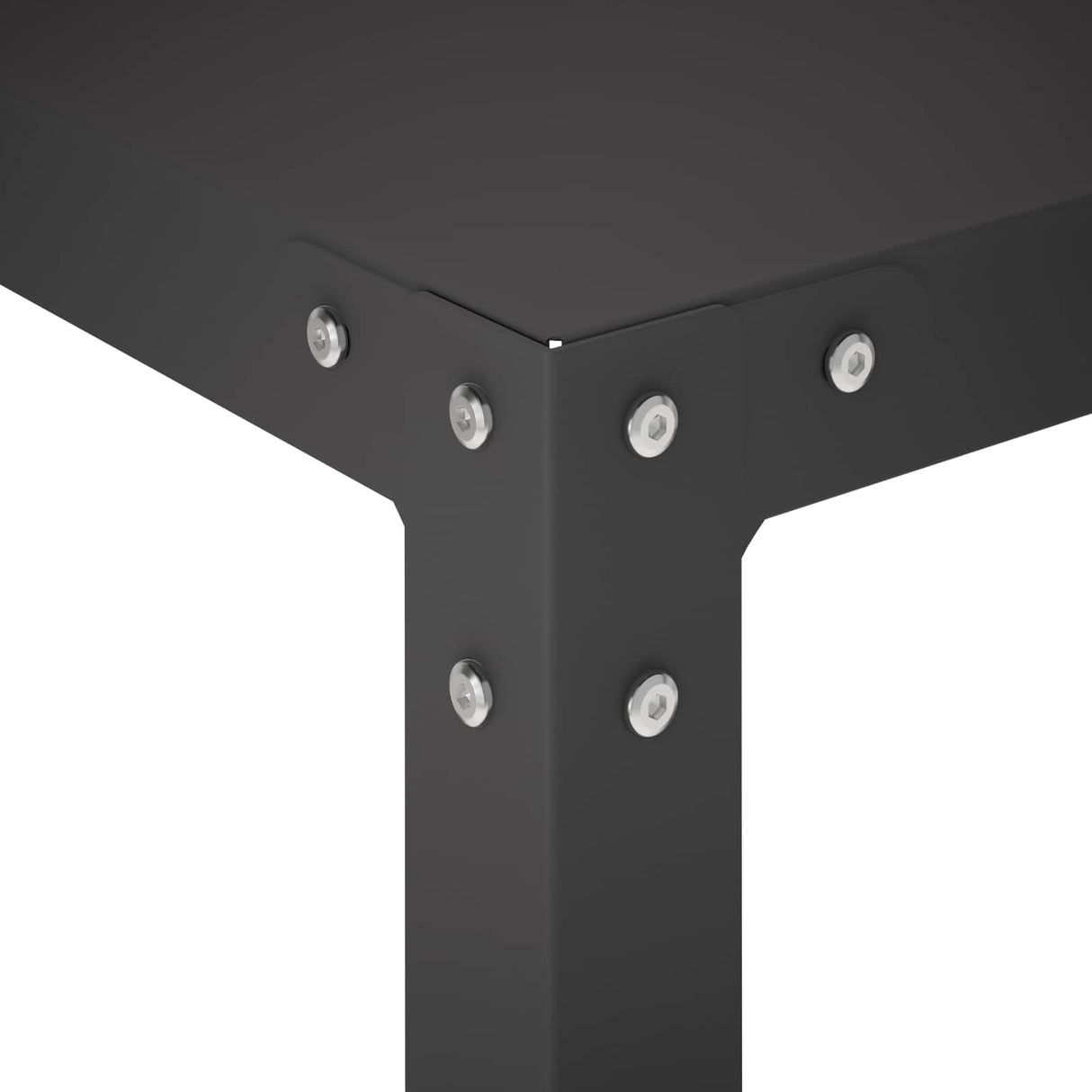 Potting Table 80 x 50 x 104 cm Powder-Coated Steel Black