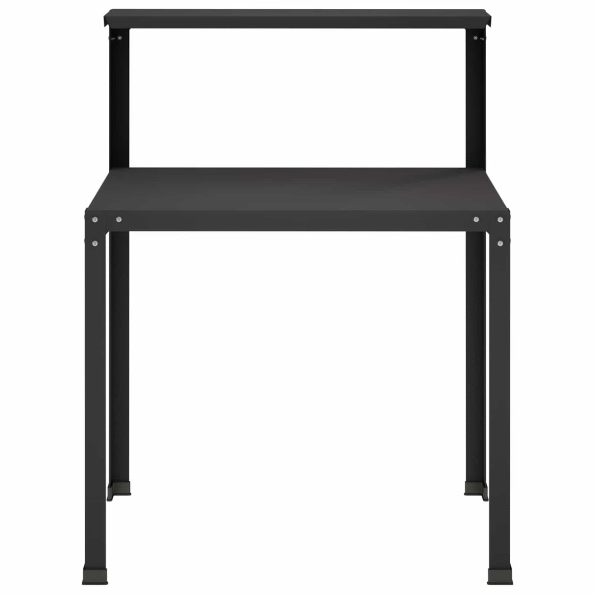 Potting Table 60 x 50 x 104 cm Powder-Coated Steel Black