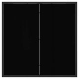 Garden Dining Set 5 pcs Black Poly Rattan - Rear View