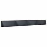 Retaining Wall 4 pcs 100 x 12 x 30 cm Steel Anthracite - Front View