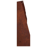 Retaining Wall 4 pcs 100 x 12 x 30 cm Weathering Steel Rusty