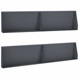 Retaining Wall 4 pcs 100 x 12 x 50 cm Steel Anthracite