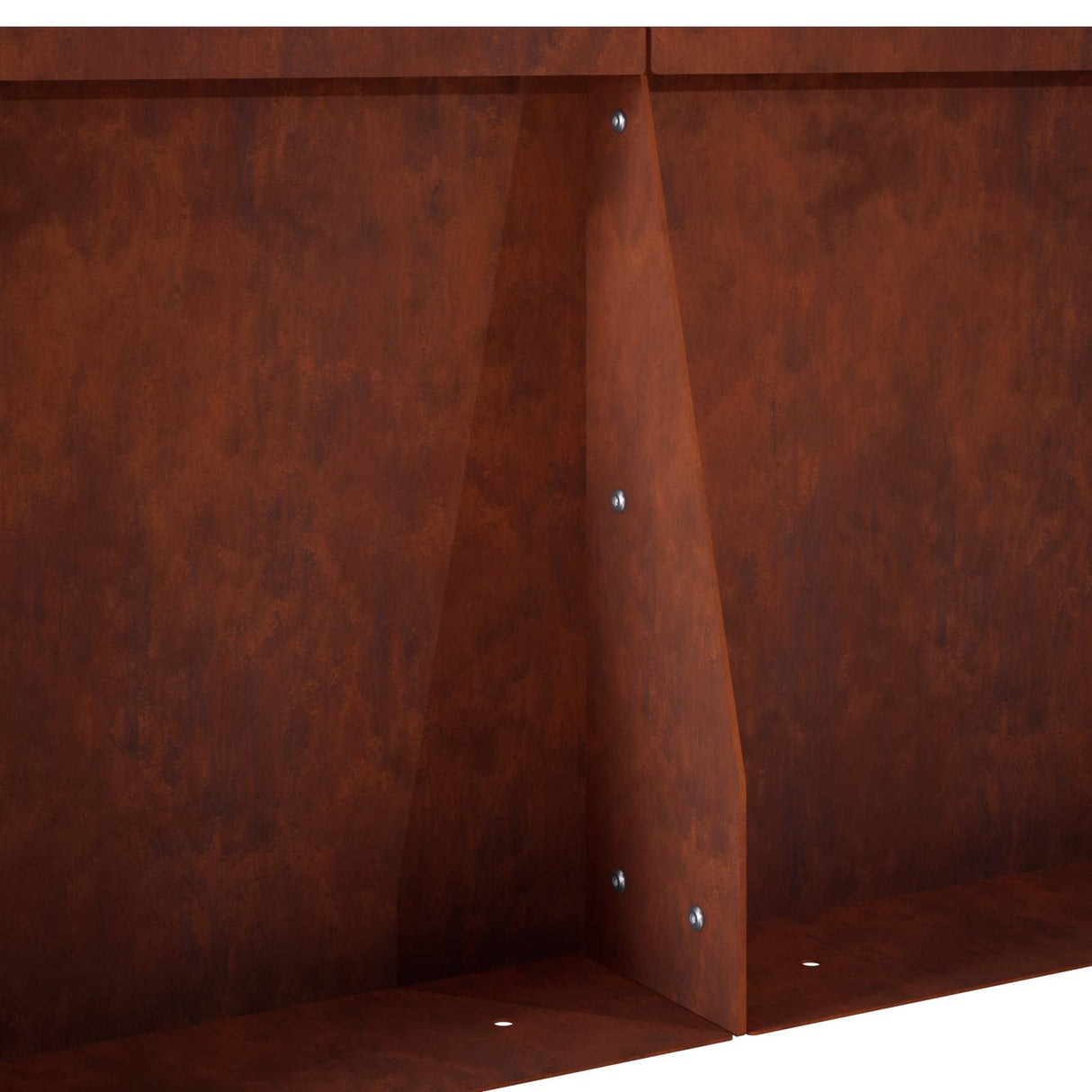 Retaining Wall 4 pcs 100 x 12 x 50 cm Weathering Steel Rusty