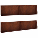 Retaining Wall 4 pcs 100 x 12 x 50 cm Weathering Steel Rusty