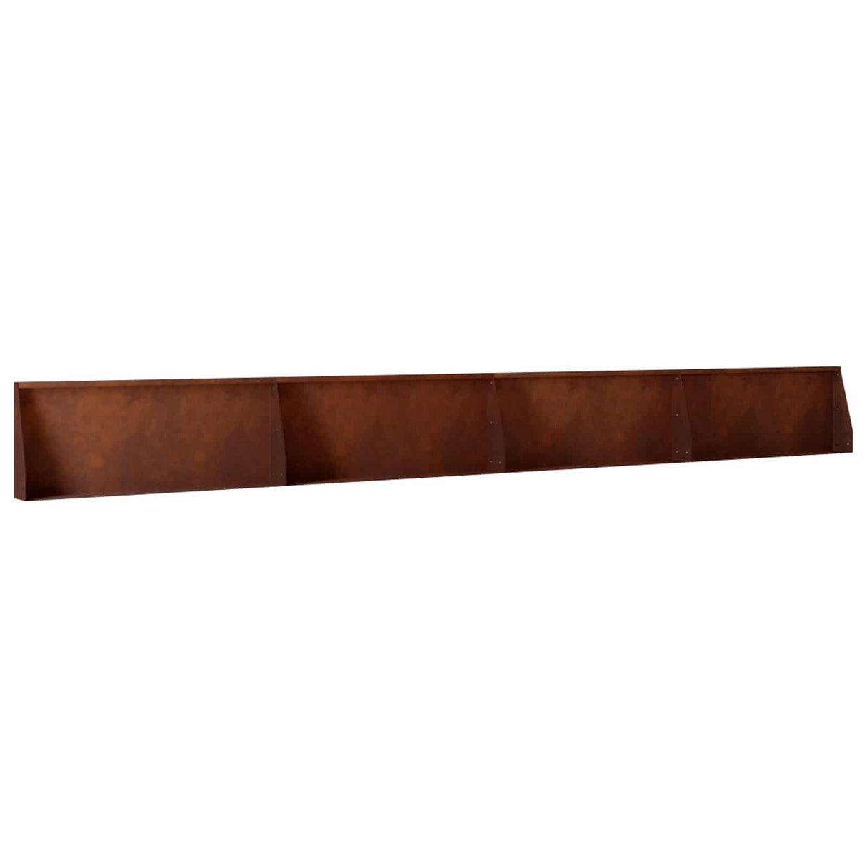 Retaining Wall 4 pcs 100 x 12 x 50 cm Weathering Steel Rusty
