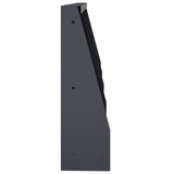 Retaining Wall 4 pcs 40 x 12 x 50 cm Steel Anthracite - Top-Down View