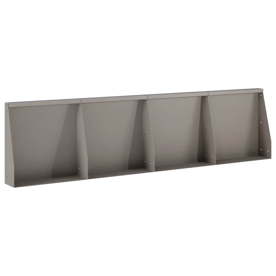 Retaining Wall 4 pcs 40 x 12 x 50 cm Weathering Steel Rusty