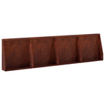 Retaining Wall 4 pcs 40 x 12 x 50 cm Weathering Steel Rusty