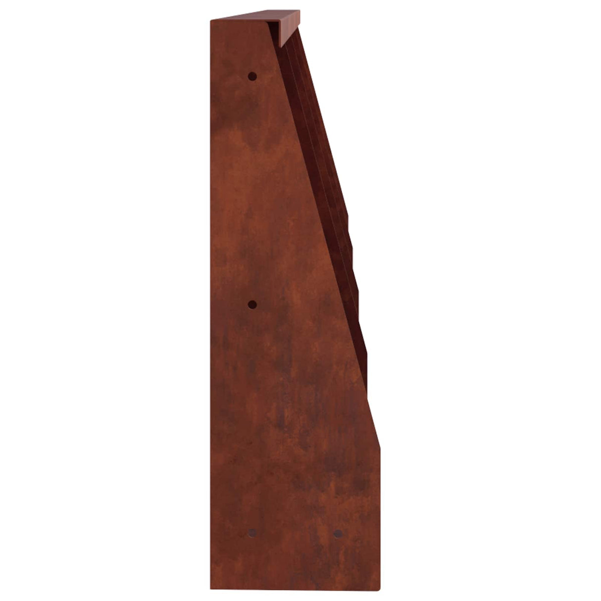 Retaining Wall 4 pcs 40 x 12 x 50 cm Weathering Steel Rusty