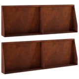 Retaining Wall 4 pcs 60 x 12 x 30 cm Weathering Steel Rusty