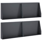 Retaining Wall 4 pcs 60 x 12 x 40 cm Steel Anthracite