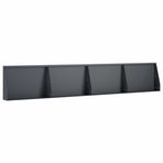 Retaining Wall 4 pcs 60 x 12 x 40 cm Steel Anthracite