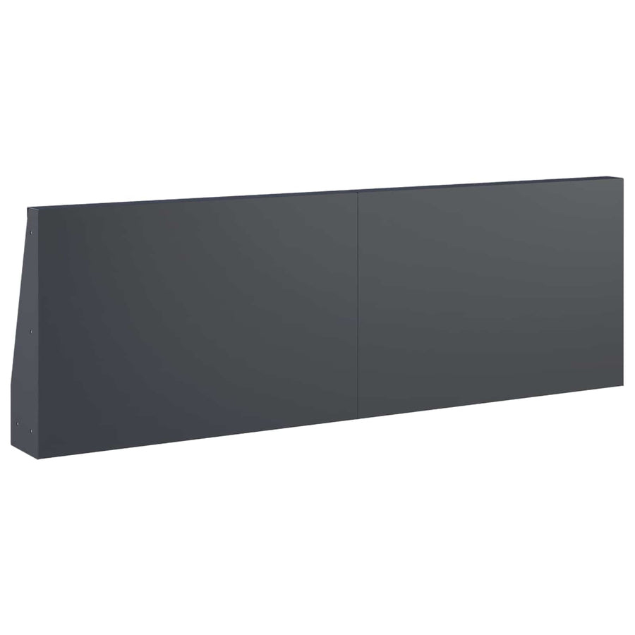Retaining Wall 4 pcs 60 x 12 x 40 cm Steel Anthracite
